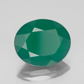 Agata naturale verde da 3,80 ct, trasparente, trasparente/traslucido