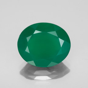 Agata naturale verde da 4,24 ct, trasparente, trasparente/traslucido