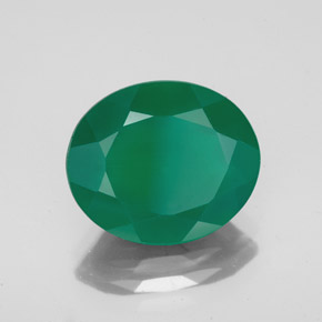 Agata naturale verde da 4,24 ct, trasparente, trasparente/traslucido