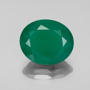 Agata Verde naturale da 4.26 ct, Trasparente, Trasparente/Traslucido