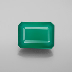 Agata naturale verde da 6,04 ct, trasparente, trasparente/traslucido
