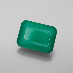 Agata naturale verde da 6,04 ct, trasparente, trasparente/traslucido