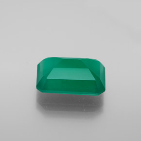 Agata naturale verde da 6,04 ct, trasparente, trasparente/traslucido