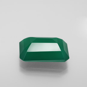 Agata naturale verde da 6,10 ct, trasparente, trasparente/traslucido
