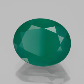 Agata naturale verde da 3,99 ct, trasparente, trasparente/traslucido