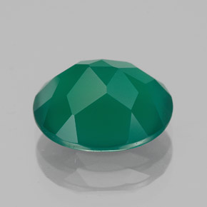 Agata naturale verde da 3,99 ct, trasparente, trasparente/traslucido