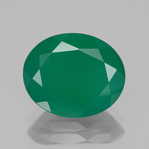 Agata naturale verde da 3,93 ct, trasparente, trasparente/traslucido