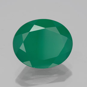 Agata naturale verde da 3,93 ct, trasparente, trasparente/traslucido