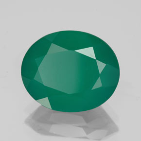 Agata naturale verde da 3,97 ct, trasparente, trasparente/traslucido