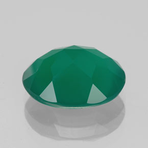 Agata naturale verde da 3,97 ct, trasparente, trasparente/traslucido