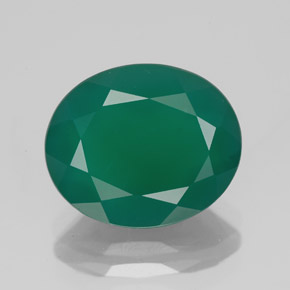 Agata naturale verde da 4,10 ct, trasparente, trasparente/traslucido