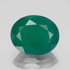 Agata naturale verde da 4,42 ct, trasparente, trasparente/traslucido