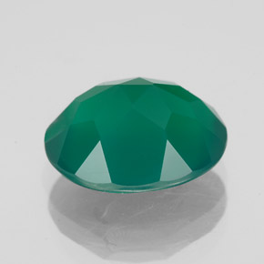 Agata naturale verde da 4,42 ct, trasparente, trasparente/traslucido