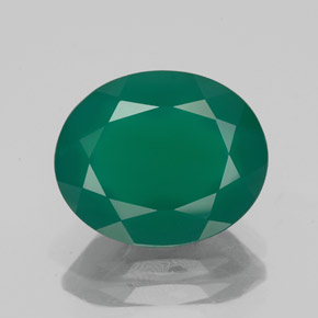 Agata naturale verde da 3,73 ct, trasparente, trasparente/traslucido