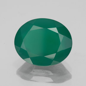 Agata naturale verde da 3,73 ct, trasparente, trasparente/traslucido
