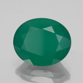 Agata naturale verde da 4,55 ct, trasparente, trasparente/traslucido