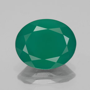 Agata naturale verde da 3,75 ct, trasparente, trasparente/traslucido