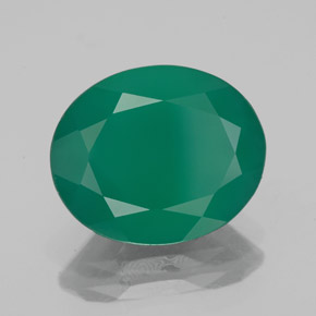 Agata naturale verde da 3,75 ct, trasparente, trasparente/traslucido