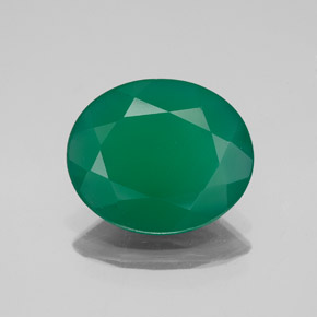 Agata naturale verde da 2,98 ct, trasparente, trasparente/traslucido