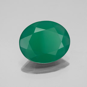 Agata naturale verde da 2,98 ct, trasparente, trasparente/traslucido