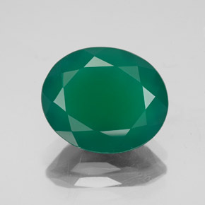 Agata naturale verde da 4,13 ct, trasparente, trasparente/traslucido