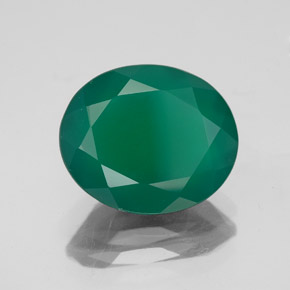 Agata naturale verde da 4,13 ct, trasparente, trasparente/traslucido