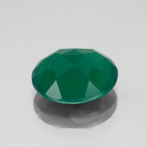 Agata naturale verde da 4,13 ct, trasparente, trasparente/traslucido