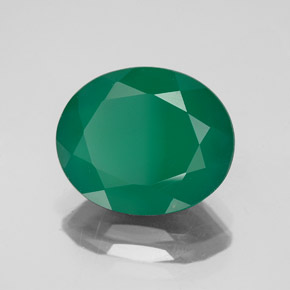 Agata naturale verde da 4,23 ct, trasparente, trasparente/traslucido