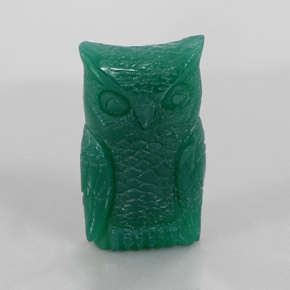 Agata naturale verde da 31,38 ct, forma fantasia, opaco
