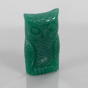 Agata naturale verde da 31,38 ct, forma fantasia, opaco