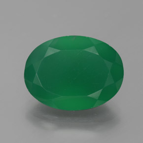 Agata naturale verde da 7,75 ct, trasparente, trasparente/traslucido