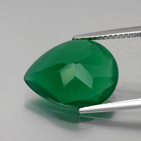 Agata Verde naturale da 5.67 ct, Trasparente, Trasparente/Traslucido