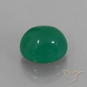 Agata Verde caldo naturale da 2.83 ct, Ovale, Traslucido
