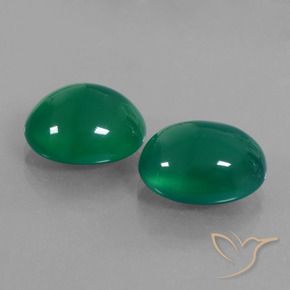 Gemme di Agata Verde giallastro naturale da 14.02 ct, Ovale, Traslucido