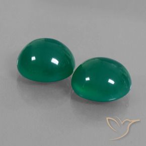 Gemme di Agata Verde medio naturale da 14.56 ct, Ovale, Traslucido
