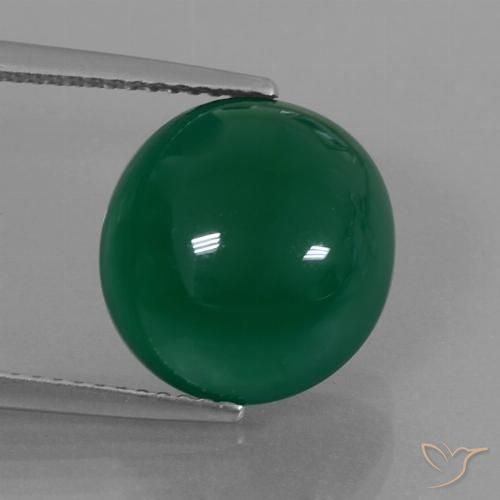 7.17ct Naturale Verde Agata, Ovale, Traslucido
