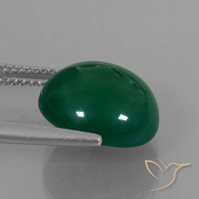 Agata Verde naturale da 7.17 ct, Ovale, Traslucido
