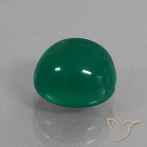 Agata Verde medio naturale da 3.01 ct, Ovale, Traslucido