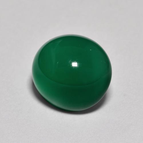Agata naturale verde da 2,80 ct, taglio ovale, traslucido