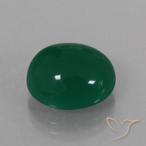 Agata Verde naturale da 6.74 ct, Ovale, Traslucido