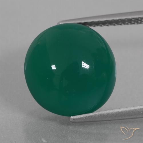 7.25ct Naturale Verde medio Agata, Ovale, Traslucido
