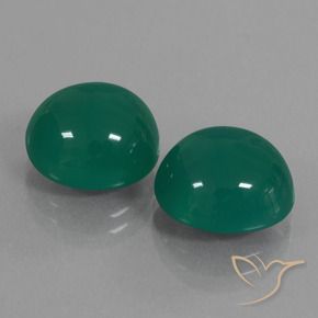 Gemme di Agata Verde medio naturale da 12.97 ct, Ovale, Traslucido