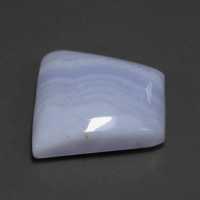 Agata naturale blu da 42,18 ct, forma fantasia, traslucido