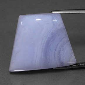 Agata naturale viola da 39,68 ct, forma fantasia, traslucido