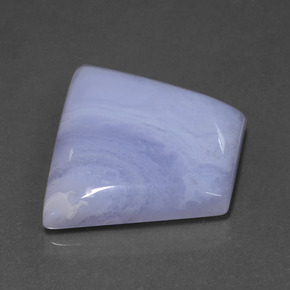 Agata naturale viola da 39,68 ct, forma fantasia, traslucido