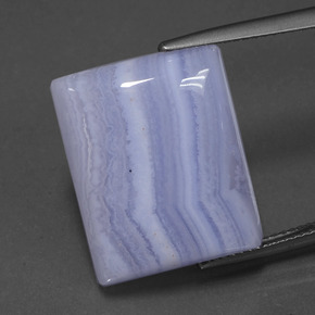 Agata Viola Reale Chiaro naturale da 23.24 ct, Taglio a baguette, Traslucido