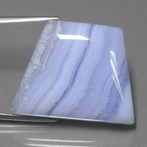 Agata naturale viola da 48,95 ct, forma fantasia, traslucido