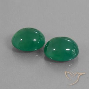 Agata naturale verde da 13,04 ct, taglio ovale, traslucido