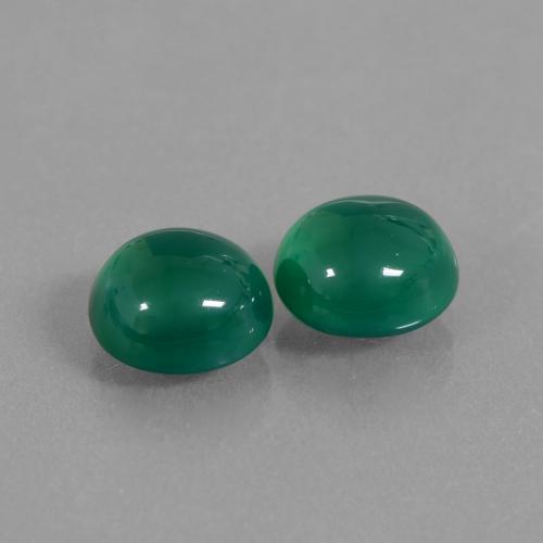 Gemme di Agata Verde foresta naturale da 5.36 ct, Taglio ovale, Traslucido