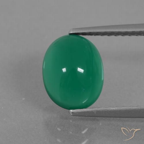 2.33ct Naturale Verde Pino Agata, Ovale, Traslucido